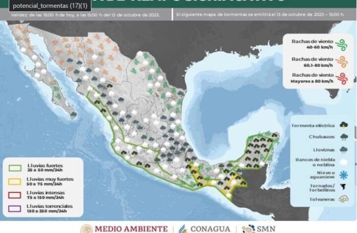 Cambios en el Clima de Quintana Roo: Lluvias y Chubascos en el Horizonte