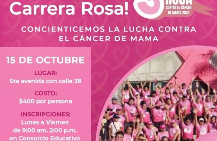 Preparativos para la 3° Carrera Rosa: Únete a la Lucha Contra el Cáncer de Mama