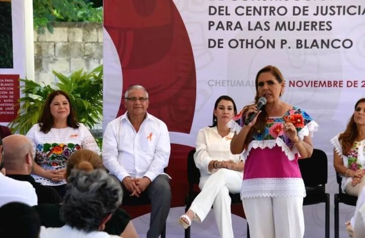 Progreso en la Edificación del Centro de Justicia para Mujeres de Othón P. Blanco