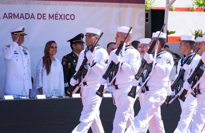 Reconocimiento de Mara Lezama a la Marina Armada de M xico en